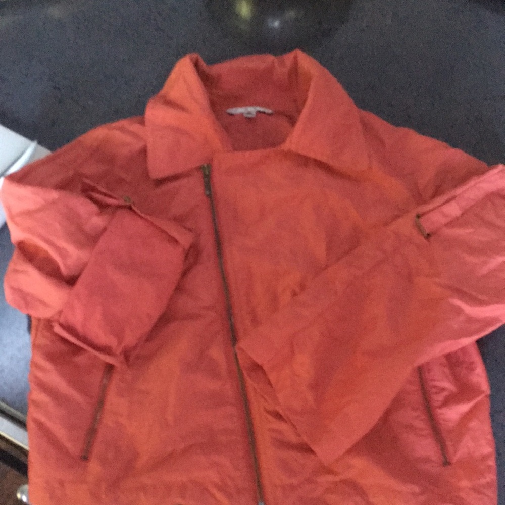 CABI jacket, off center zipper.